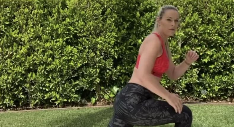 Olympian Lindsey Vonn Shares At-Home Core Routine