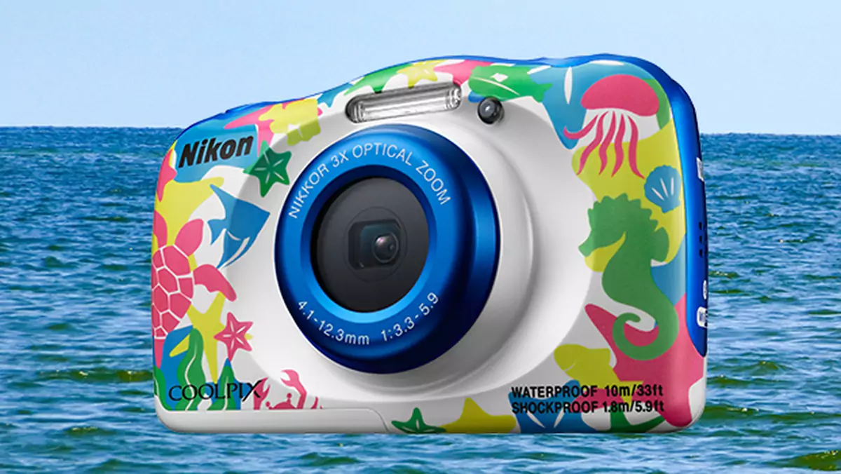 Nikon COOLPIX W100 - wodoodporny aparat na wakacje dla młodszych i starszych