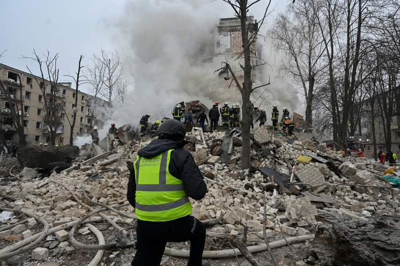 Kharkiv after the Russian attack, January 23, 2024.