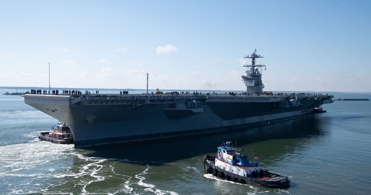 The US Navy's next Ford-class supercarrier is setting sail for a new ...