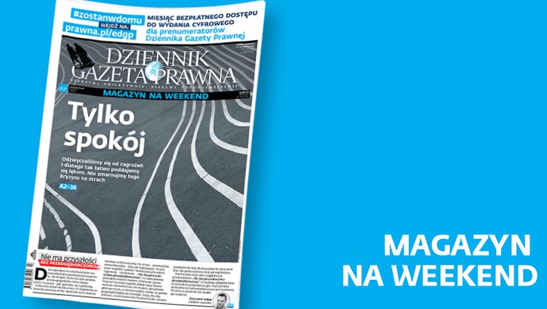 okładka 27 marca magazyn 2020 DGP