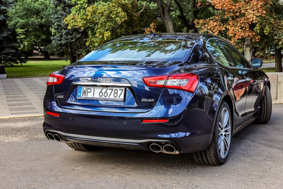 Maserati Ghibli napędzany jest na tył