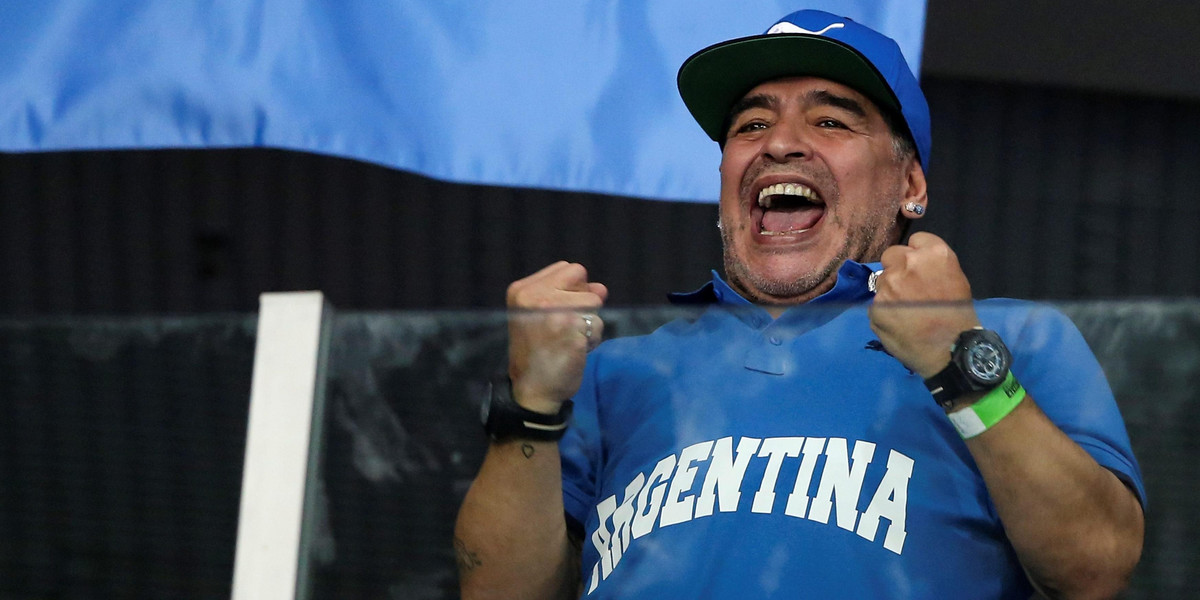 Diego Maradona zadeklarował poparcie dla Nicolasa Maduro