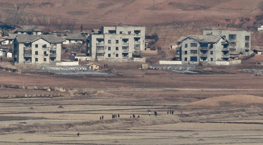 Na granicy Korei Północnej i Południowej