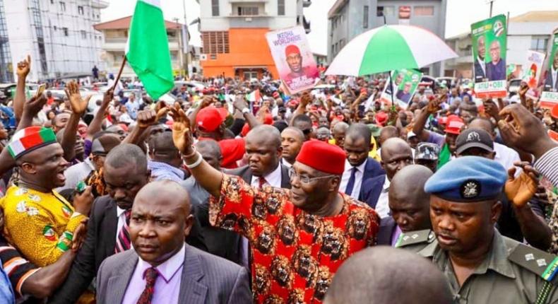 Public schools shut, heavy traffic as Atiku campaigns in Enugu