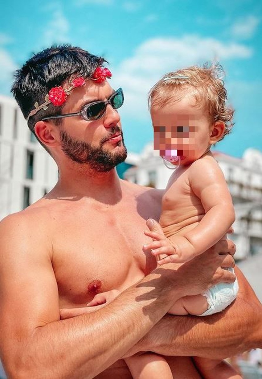 Stevan Piale sa ćerkicom