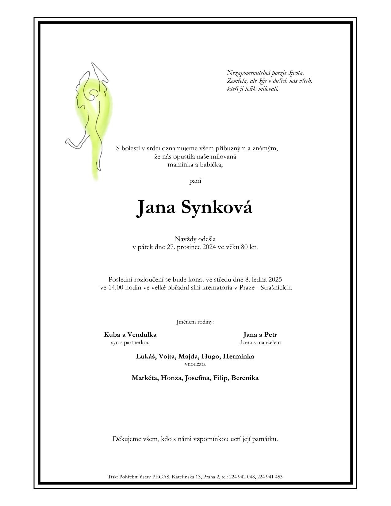 Parte Jany Synkovej.