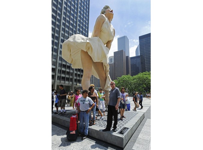 Posąg Marilyn Monroe w Chicago