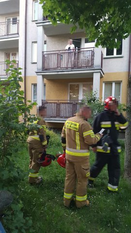 Na ulicy Mroza w Olsztynie... pies uwięził kobietę na balkonie [ZDJĘCIA]