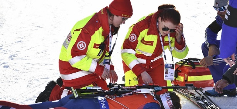 Emil Hegle Svendsen runął na ziemię tuż za metą. Dramatyczna akcja ratunkowa