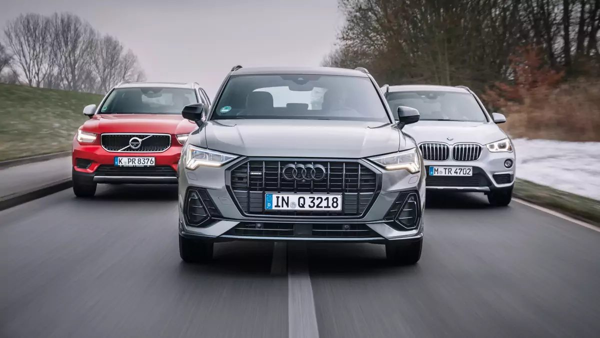 Audi Q3, BMW X1, Volvo XC40 - porównanie