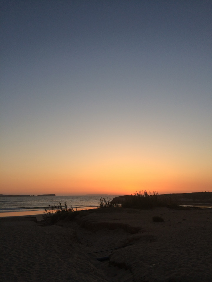 Zachód słońca, Praia Norte
