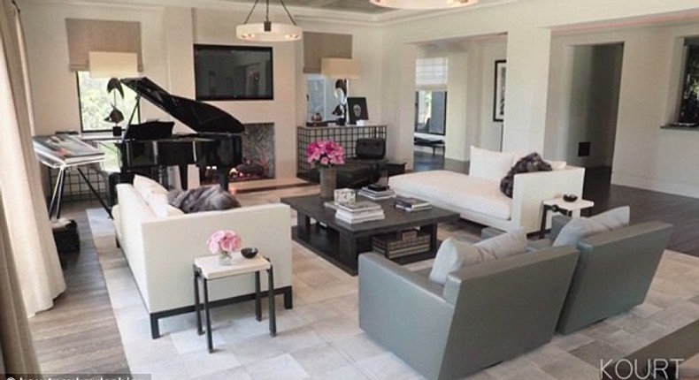 Kourtney Kardashian's living room