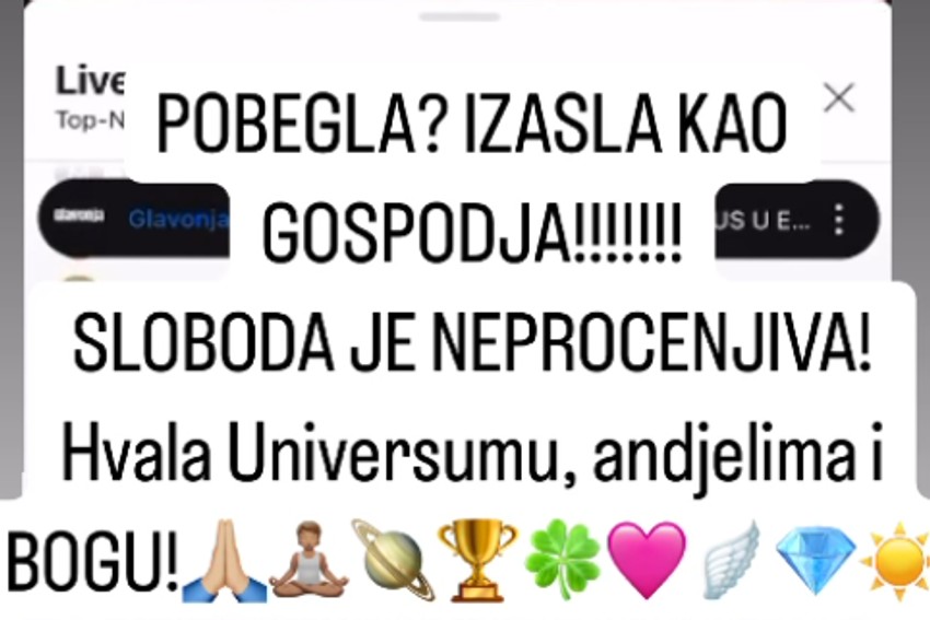 Silvija Patrik pobegla iz Elite