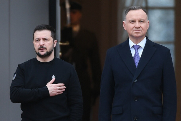 Wizyta oficjalna Prezydenta Ukrainy w Polsce. Prezydent RP Andrzej Duda i prezydent Ukrainy Wołodymyr Zełenski.