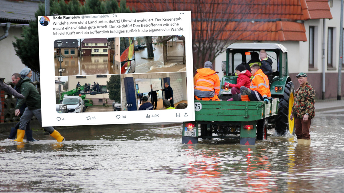 Powódź i podtopienia w Niemczech. W Turyngii ewakuowano całą miejscowość
