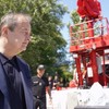 Ivica Dačić  obilazak  vatrogasnog broda 