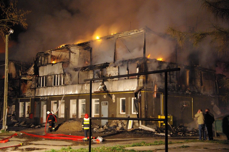 KAMIEŃ POMORSKI POŻAR HOTELU