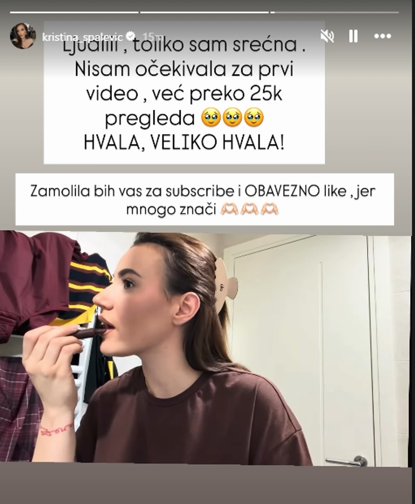 Kristina Spalević podelila srećne vesti:  Ne može da veruje šta se dešava