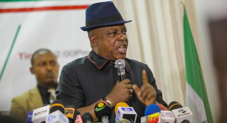 PDP chairman, Uche Secondus, has been accused of sidelining fellow national executives [PDP]