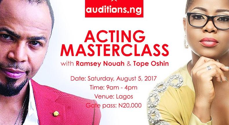 Acting Masterclass with Tope Oshin and Ramsey Nouah 