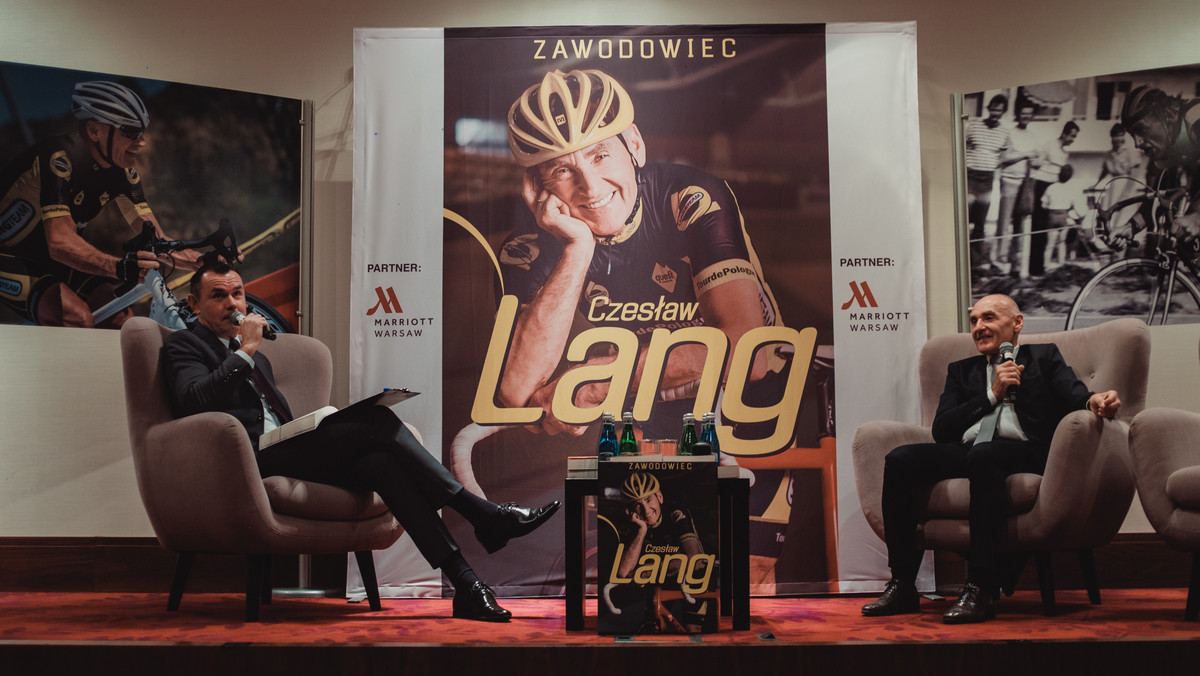 W poniedziałek wieczorem, w warszawskich hotelu Marriott, Czesław Lang spotkał się z blisko 200 gośćmi. Okazją była premiera książki „Zawodowiec”, która opisuje życie wicemistrza olimpijskiego z Moskwy i organizatora Tour de Pologne. Współtwórcą książki jest Grzegorz Kalinowski.