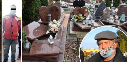 Barbarzyński czyn 34-latka na cmentarzu. Niszczył głównie nagrobki maleńkich dzieci