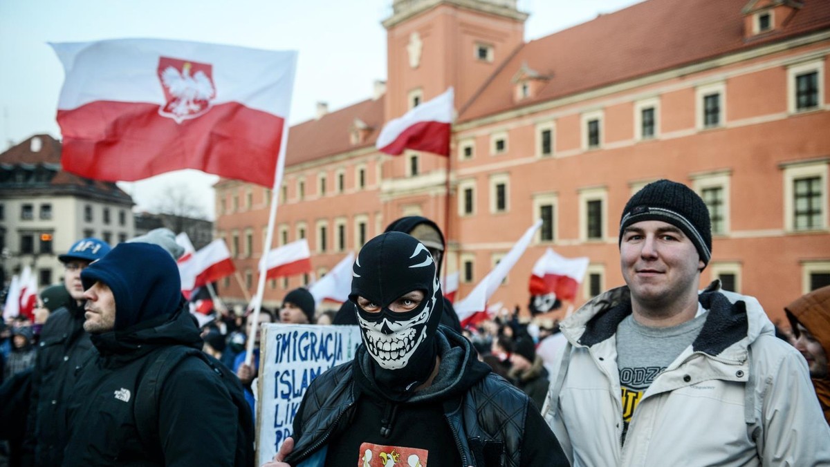 demonstracja przeciw uchodźcom Przeciw islamizacji Europy 