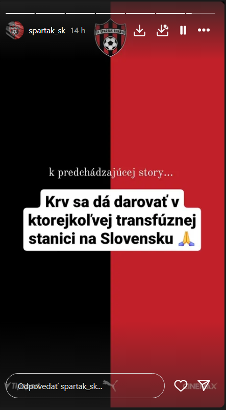 Výzva na darovanie krvi sa objavila na viacerých profiloch s desaťtisíckami sledovateľov.
