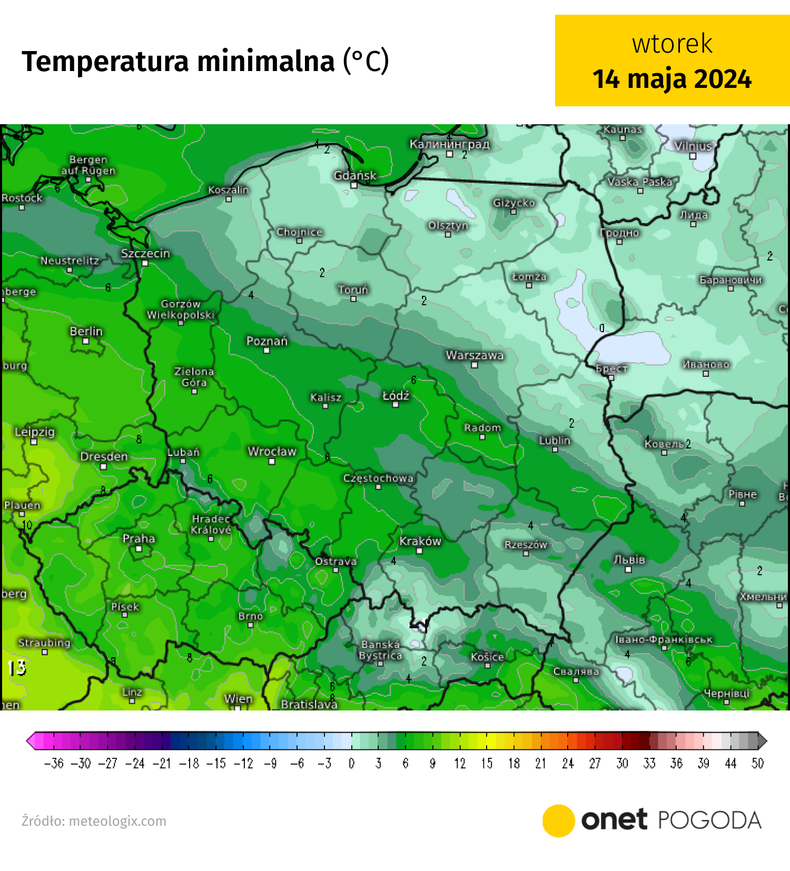 Na początku drugiej dekady maja do Polski wrócą przymrozki