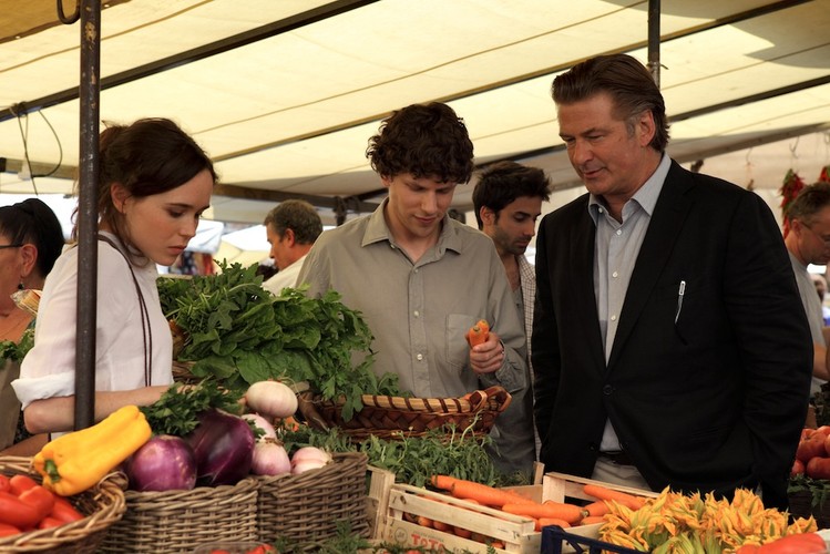 Ellen Page, Jesse Eisenberg i Alec Baldwin