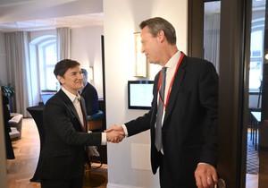 Ana Brnabić i Vinsent Blondel