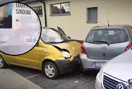 Matizem staranował auta na parkingu. Dokumenty kierowcy zdziwiły policjantów