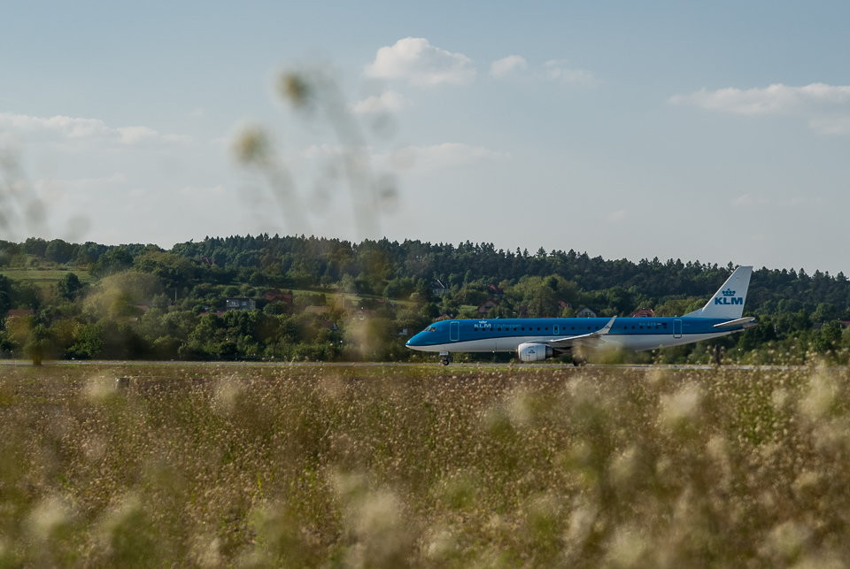 Otwarcie trasy Kraków-Amsterdam - KLM wylądował w Krakowie