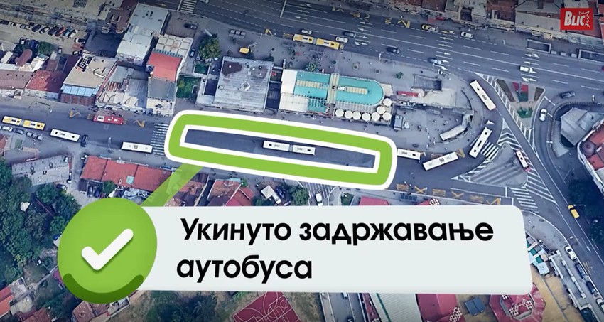 Radovi na Zelenom vencu - Ukinuto zadržavanje autobusa