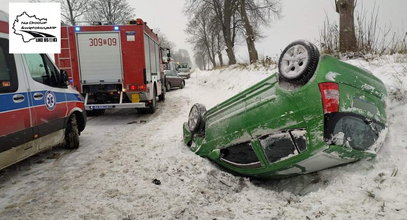 Koszmarny wypadek w Świętokrzyskiem! Kobieta i dwoje dzieci w szpitalu