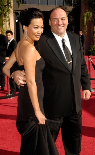 James Gandolfini z żoną Deborah Lin