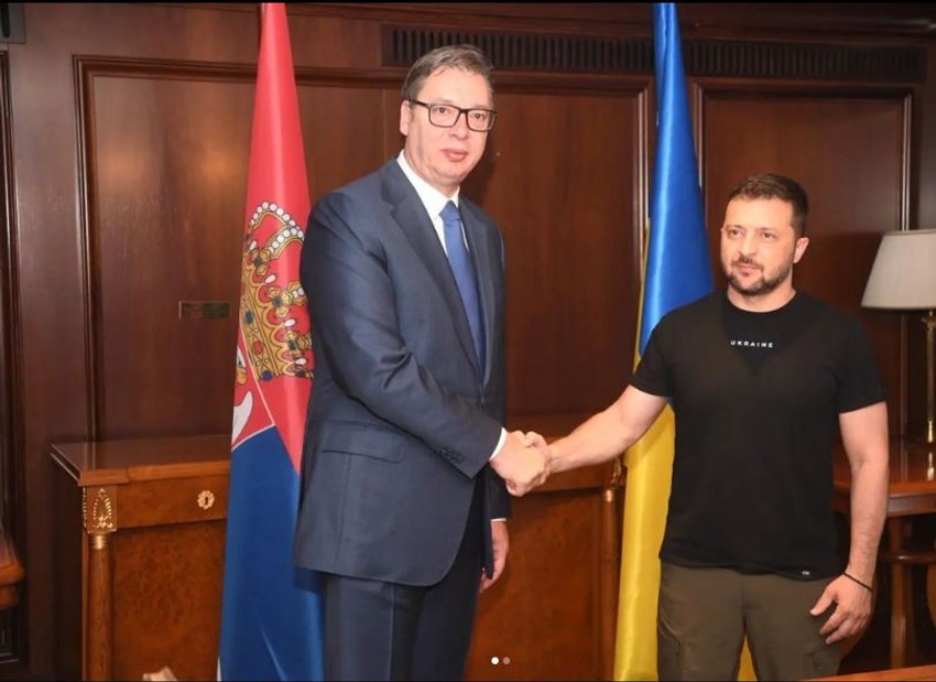 Aleksandar Vučić i Volodimir Zelenski u Atini