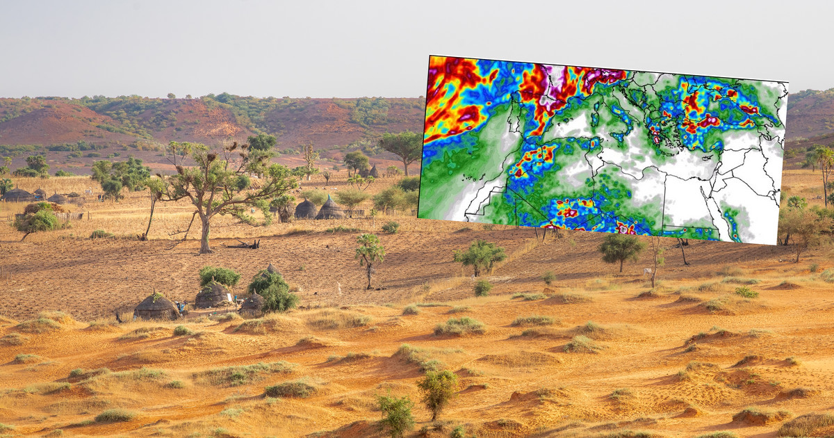 Una anomalía inusual en el desierto. El desierto se verá inundado por torrentes de lluvia