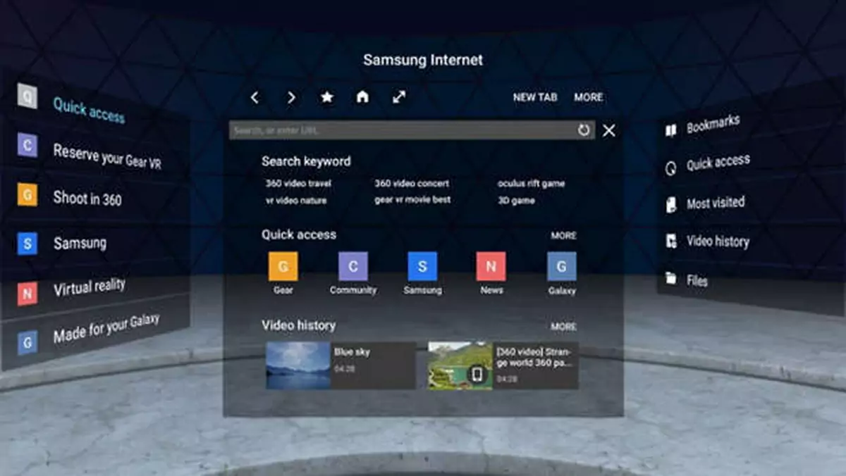 Samsung Internet – nowości w przeglądarce dla Gear VR