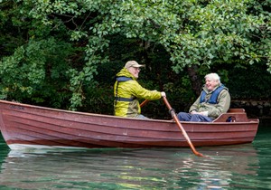 Dejvid Atenboro (desno) i Majk Ganton (levo) u Hrvatskoj tokom snimanja serije ’Zelena planeta’ | Foto: Paul Williams/BBC Studios
