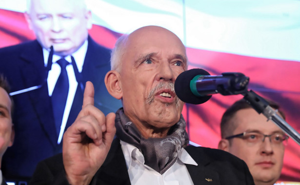 Konfederacja wchodzi do Sejmu. Korwin-Mikke: Dzięki telewizji publicznej mamy ten znakomity wynik