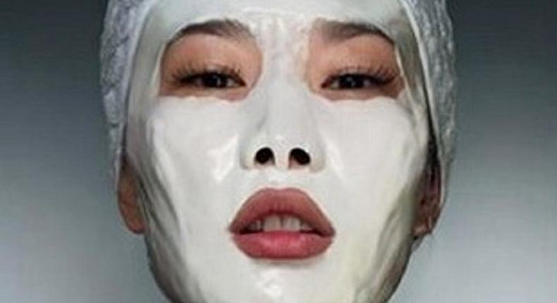 Milk face mask