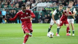 nsame z golem i asystą. legia warszawa jedną nogą w lidze konferencji