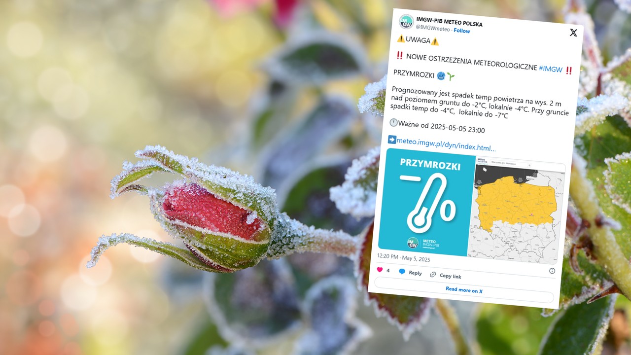IMGW wydaje ostrzeżenia pierwszego stopnia. W kilku regionach zrobi się bardzo zimno