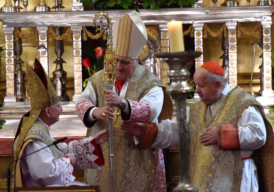 KRAKÓW ABP JĘDRASZEWSKI INGRES ( Marek Jędraszewski, Salvatore Pennacchio, Stanisław Dziwisz)