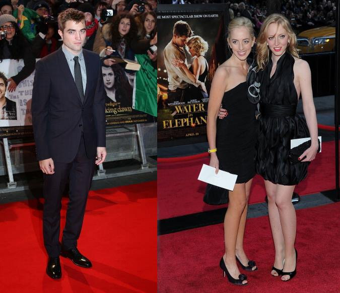 Robert Pattinson, Lizzy i Victoria Pattinson