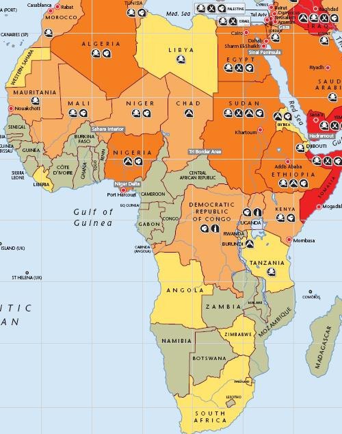 Zagrożenie terroryzmem Afryka