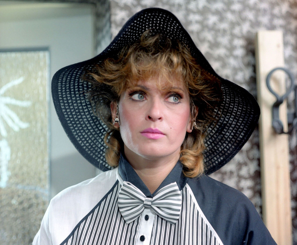 Ewa Kasprzyk w 1988 r. w filmie "Kogel-mogel"