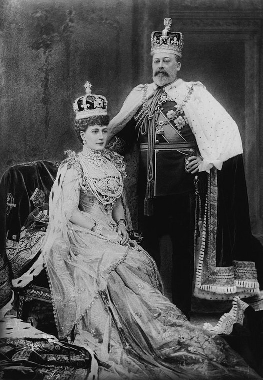 Edward VII i Aleksandra tuż po koronacji